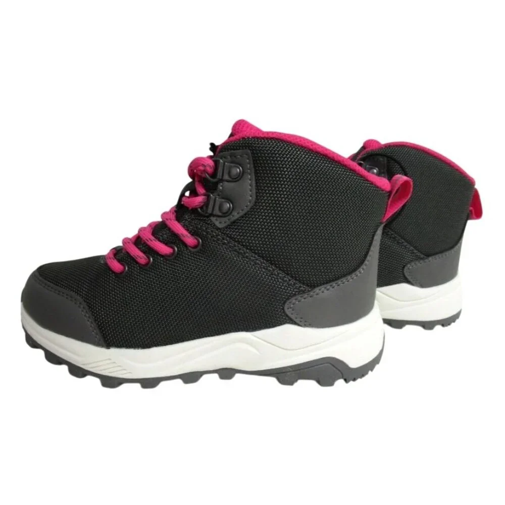 NWT All In Motion‎ Kids Water Repellent Hiking Boots Size 13 Black & Pink